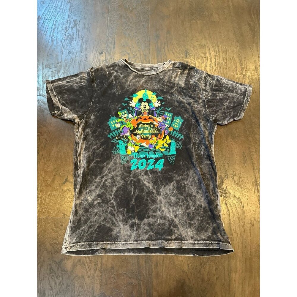Disney Parks 2024 Mickey's Not-So-Scary Halloween Party T-Shirt Glow Dark medium